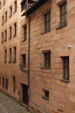 Eski Nürnberg kasabasının mimari mirası.