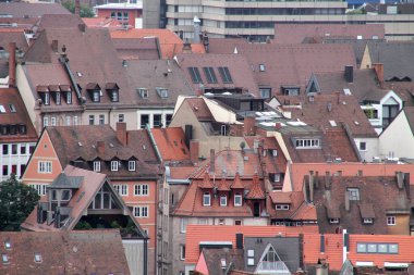 Eski Nürnberg kasabasının mimari mirası.