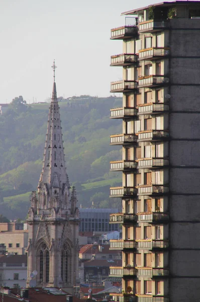 Gebäude Einem Viertel Von Bilbao — Stockfoto