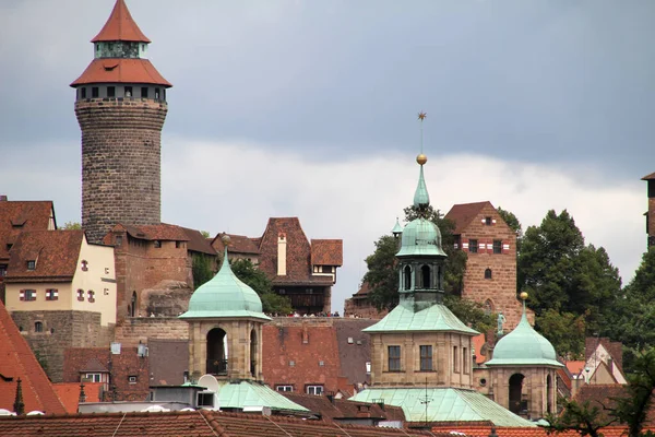 Arkitektur Den Gamla Staden Nürnberg — Stockfoto