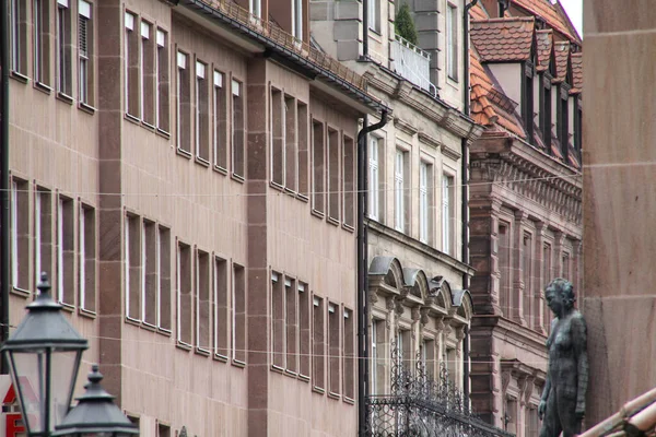 ニュルンベルク旧市街の建築 — ストック写真