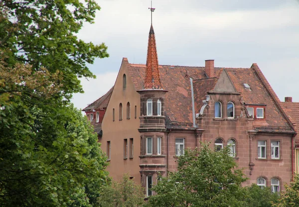 Arkitektur Den Gamla Staden Nürnberg — Stockfoto