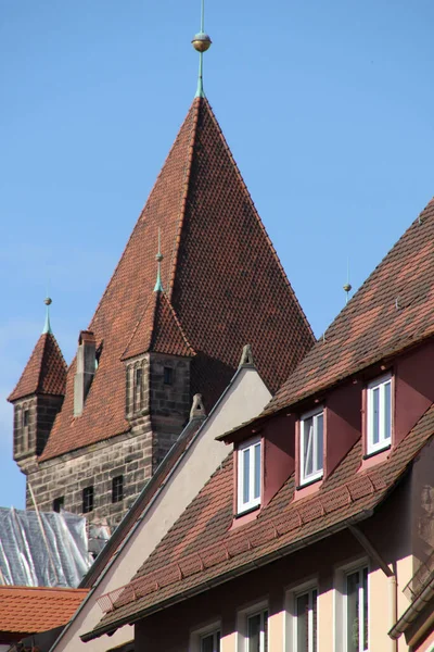 Utsikt Över Den Gamla Staden Nürnberg — Stockfoto