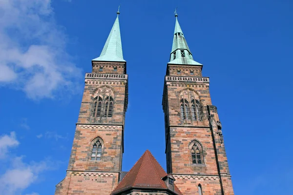 Templo Religoius Casco Antiguo Nuremberg — Foto de Stock