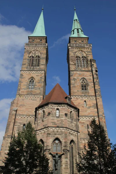 Eski Nuremberg Kasabasındaki Religoius Tapınağı — Stok fotoğraf