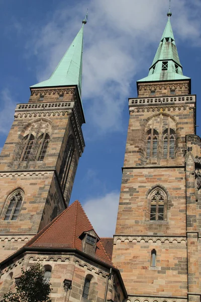 Náboženský Chrám Starém Městě Norimberk — Stock fotografie