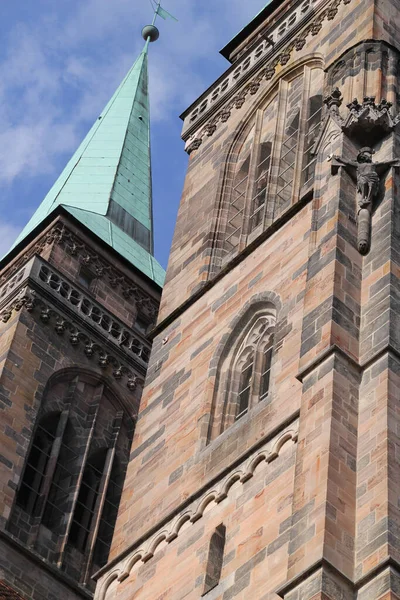 Templo Religoius Casco Antiguo Nuremberg — Foto de Stock