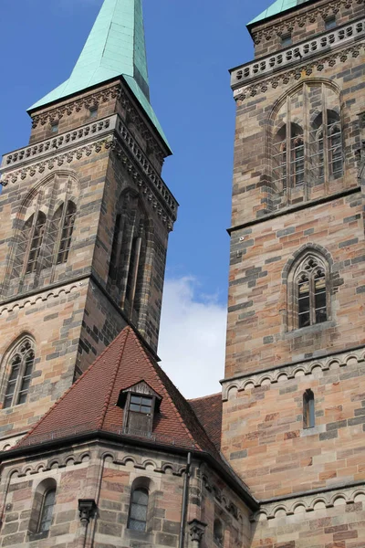 Eski Nuremberg Kasabasındaki Religoius Tapınağı — Stok fotoğraf