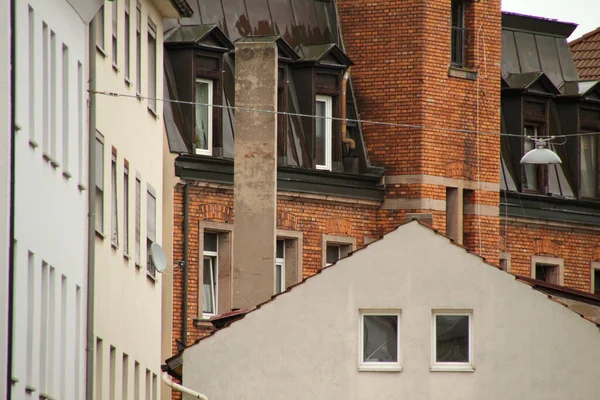 Fachada Bloque Apartamentos Nuremberg — Foto de Stock