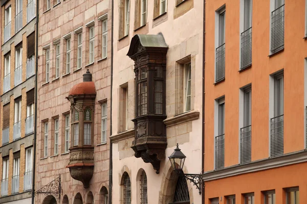 Architektonisches Erbe Der Nürnberger Altstadt — Stockfoto