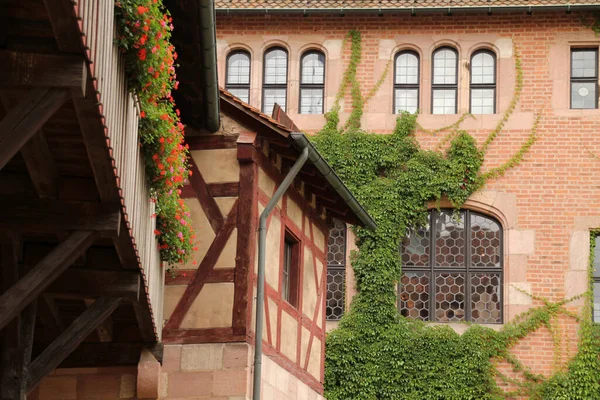 Αρχιτεκτονική Κληρονομιά Στην Παλιά Πόλη Της Νυρεμβέργης — Φωτογραφία Αρχείου