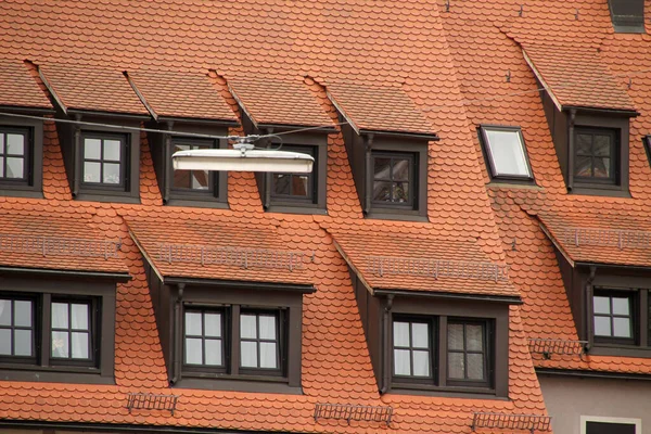 Αρχιτεκτονική Κληρονομιά Στην Παλιά Πόλη Της Νυρεμβέργης — Φωτογραφία Αρχείου