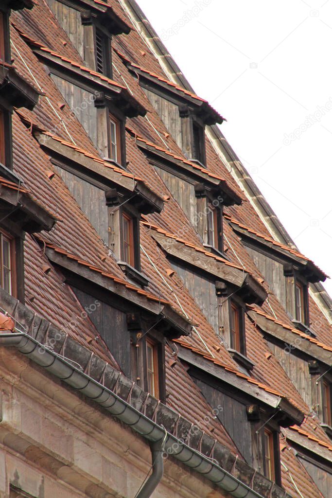Architectonic heritage in the old town of Nuremberg
