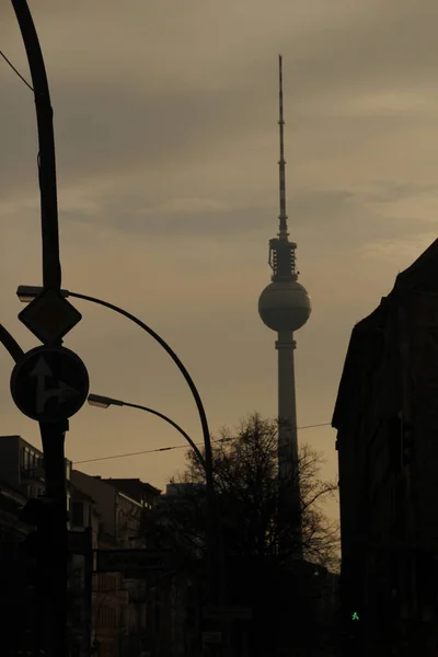 Телебашня Берлина Александерплац — стоковое фото