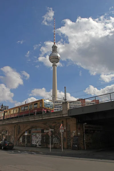 Tour Télévision Berlin Sur Alexanderplatz — Photo