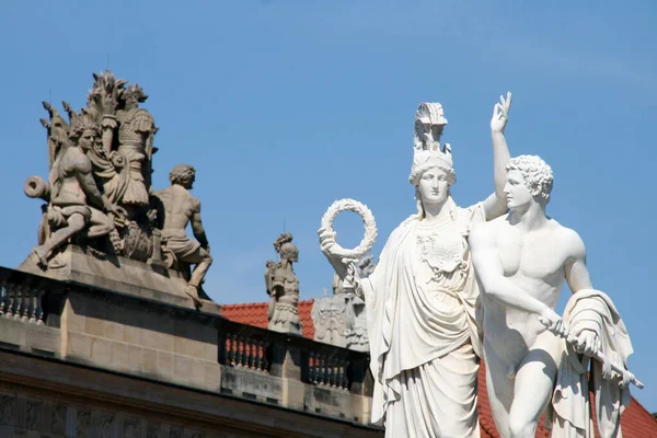 Escultura Fachada Edificio Berlín — Foto de Stock