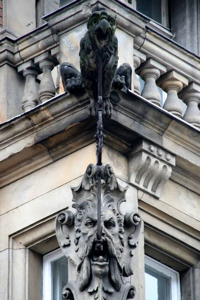 Escultura Fachada Edifício Berlim — Fotografia de Stock