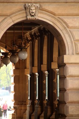 Prag 'ın eski bir kasabasında şehir manzarası