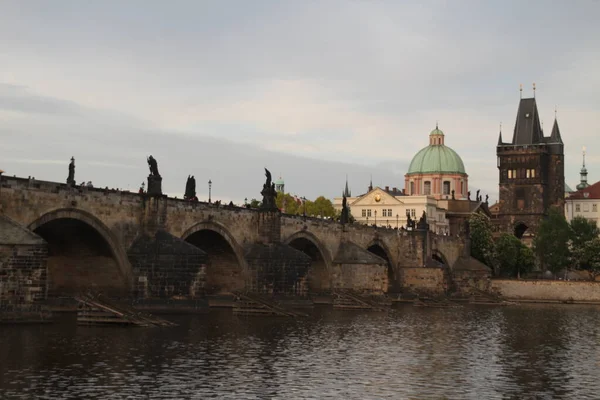 Prag Eski Bir Kasabasında Şehir Manzarası — Stok fotoğraf
