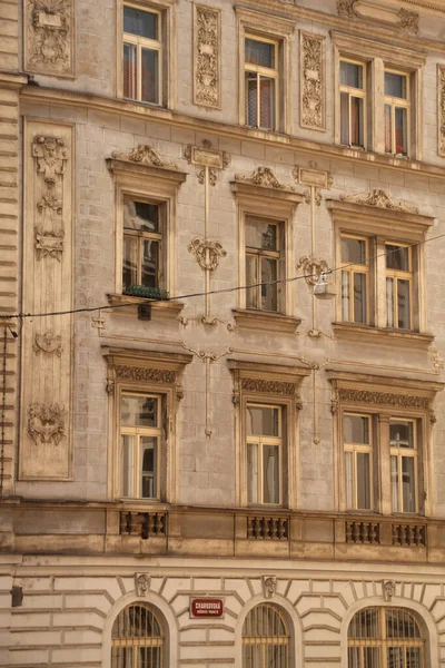 Αρχιτεκτονική Κληρονομιά Στην Πόλη Της Πράγας — Φωτογραφία Αρχείου
