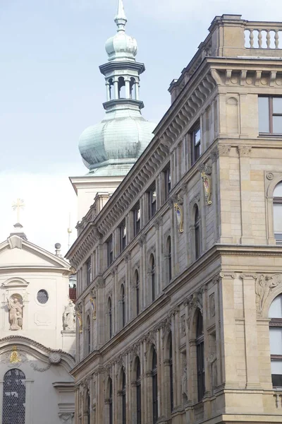Αρχιτεκτονική Κληρονομιά Στην Πόλη Της Πράγας — Φωτογραφία Αρχείου
