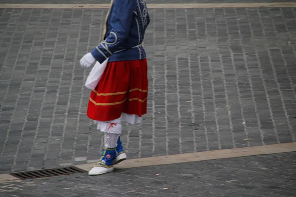 Mostra Danza Basca Strada — Foto Stock