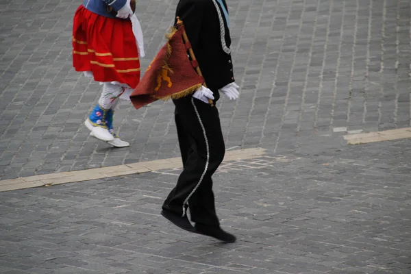 Exposition Danse Basque Dans Rue — Photo