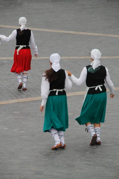 Baskische Tanzausstellung Auf Der Straße — Stockfoto