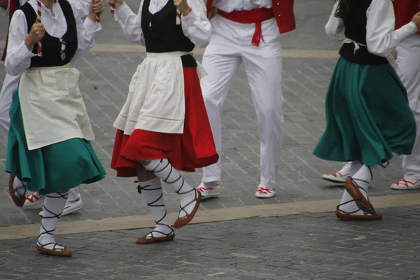Baskijska Wystawa Tańca Ulicy — Zdjęcie stockowe