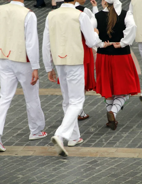 Exposition Danse Basque Dans Rue — Photo