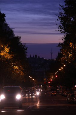 Kentsel bir ortamda trafik