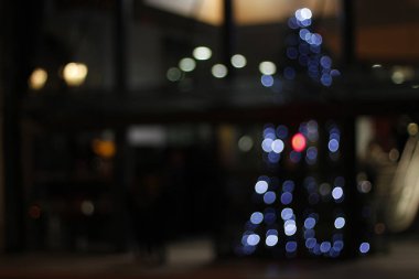 Bokeh efektli şehir ışıkları