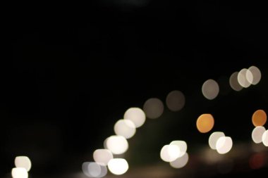 Bokeh efektli şehir ışıkları