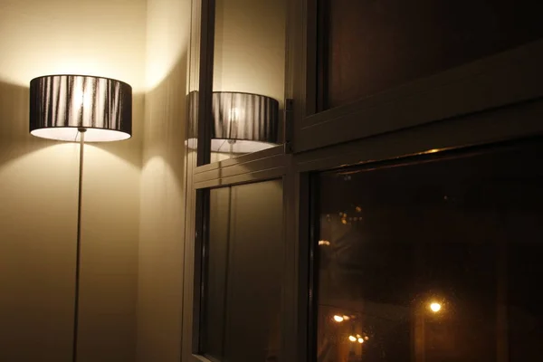 Lámpara Moderna Una Habitación —  Fotos de Stock