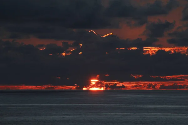 Dämmerung Meer Einem Sommertag — Stockfoto