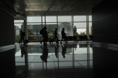 Uluslararası bir havaalanında terminal