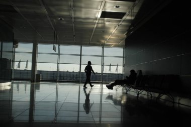 Uluslararası bir havaalanında terminal