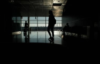 Uluslararası bir havaalanında terminal