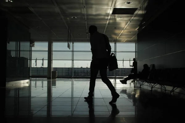 Terminal Międzynarodowym Porcie Lotniczym — Zdjęcie stockowe