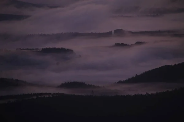 Amanhecer Nas Montanhas Bascas — Fotografia de Stock