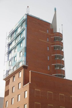 Berlin şehir merkezinde apartman blokları