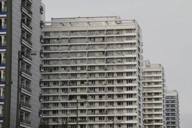 Berlin şehir merkezinde apartman blokları