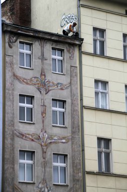 Berlin şehir merkezinde apartman blokları