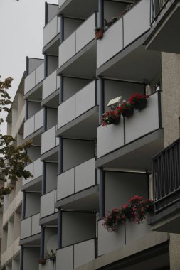 Berlin şehir merkezinde apartman blokları