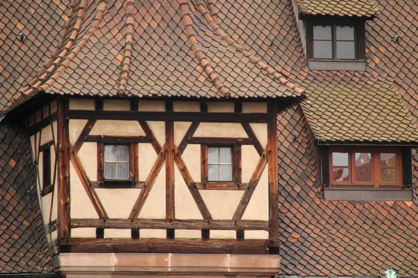 Vista Del Casco Antiguo Nuremberg —  Fotos de Stock