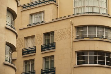 Paris şehir merkezindeki apartman blokları