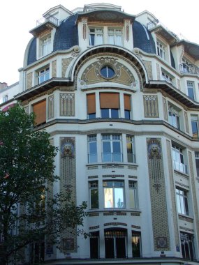 Paris şehir merkezindeki apartman blokları