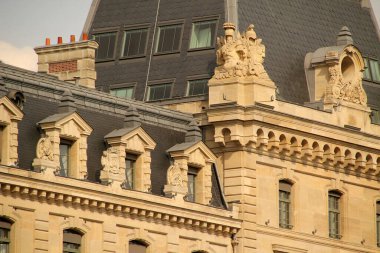 Paris şehir merkezindeki apartman blokları