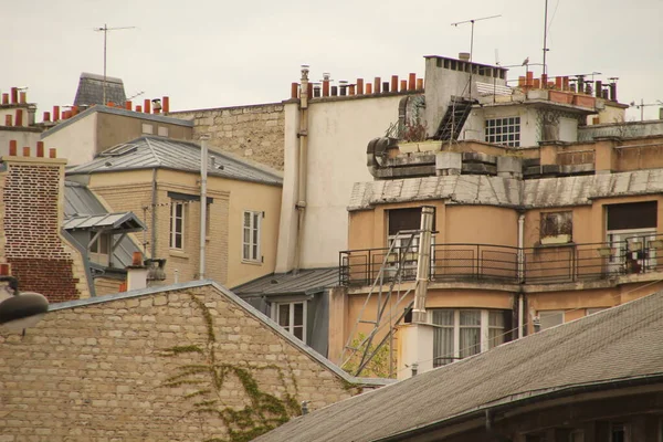 Lägenheter Kvarter Centrum Paris — Stockfoto