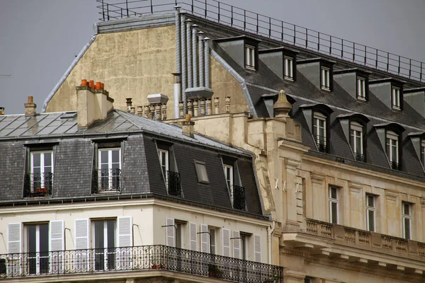 Lägenheter Kvarter Centrum Paris — Stockfoto
